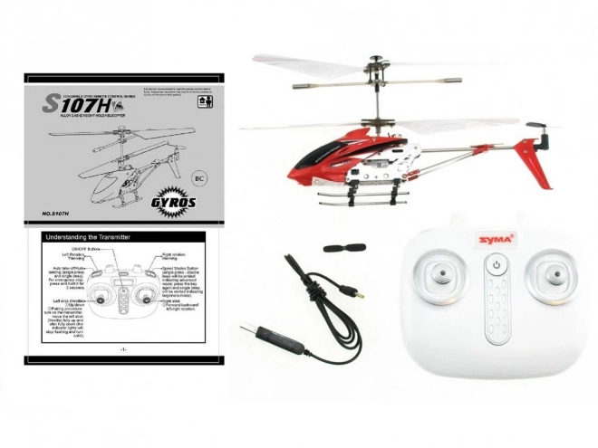 Syma S107H Remote Controlled Helicopter – Red