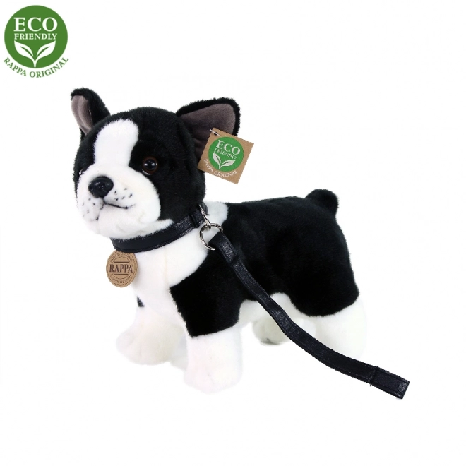 Plush French Bulldog with Leash Eco-Friendly