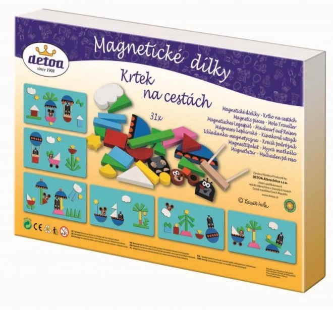 Detoa Magnetic Pieces Little Mole on the Road