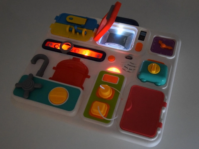 Montessori Sound and Light Activity Board Kitchen