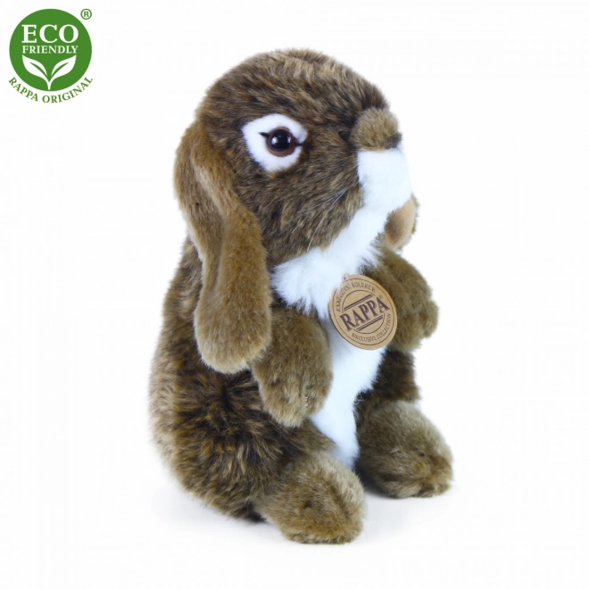 Standing Brown Plush Rabbit 18cm Eco-friendly