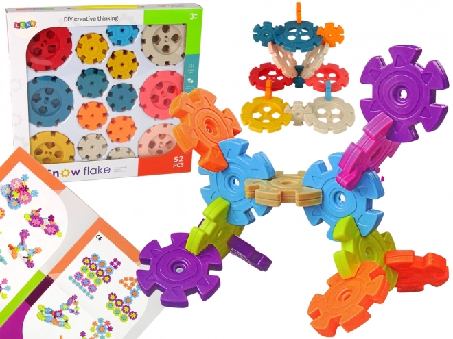 Creative Construction Snowflake Blocks Set