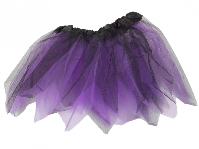Halloween Costume Skirt Bat Headband Black and Purple