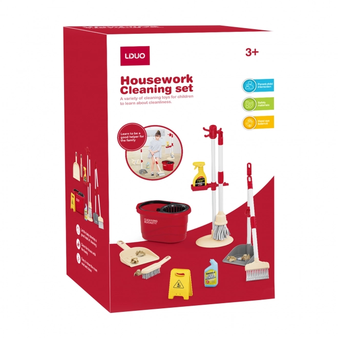 Cleaning Set with Mop and Bucket for Kids