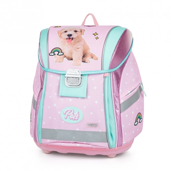 Premium Light School Backpack with Pets Design