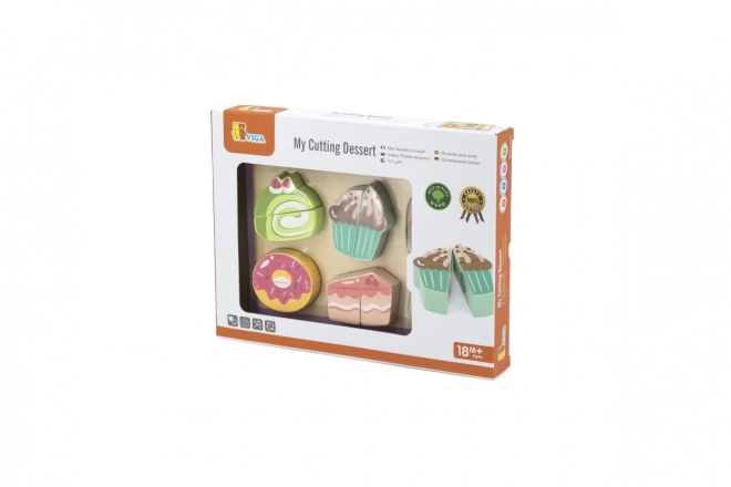 Wooden Cake Cutting Set