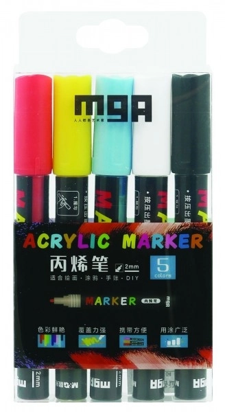 Acrylic Marker Set for Ceramic, Glass, and Stone