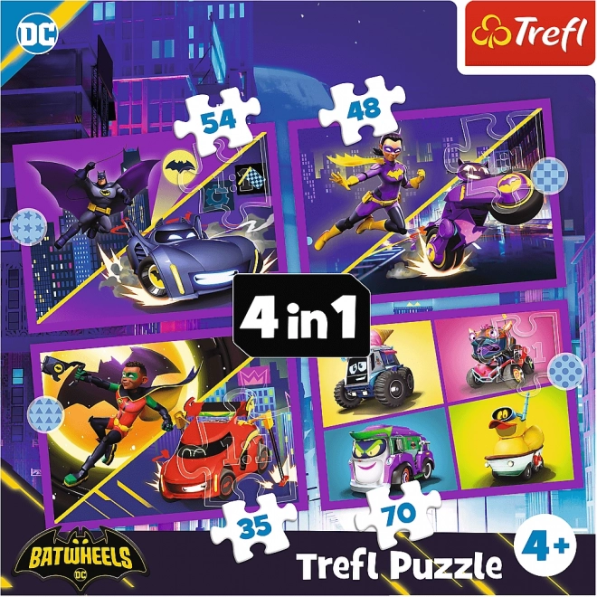 Trefl puzzle Batwheels: Meet the Team 4 in 1