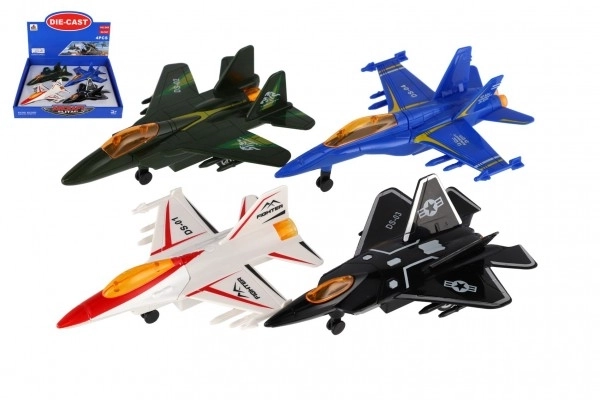 Pull-Back Metal and Plastic Fighter Jet Toy