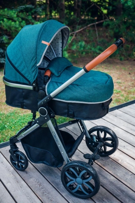 Versatile Green Baby Stroller 2-in-1 MoMi LIMURU