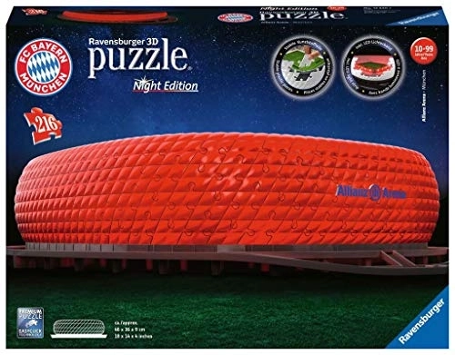 Ravensburger Glowing 3D Puzzle Night Edition Allianz Arena Munich