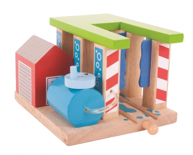 Wooden Train Car Wash For Bigjigs Rail Sets