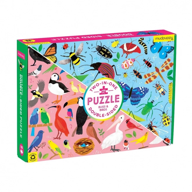 Double-Sided Puzzle Bugs and Birds