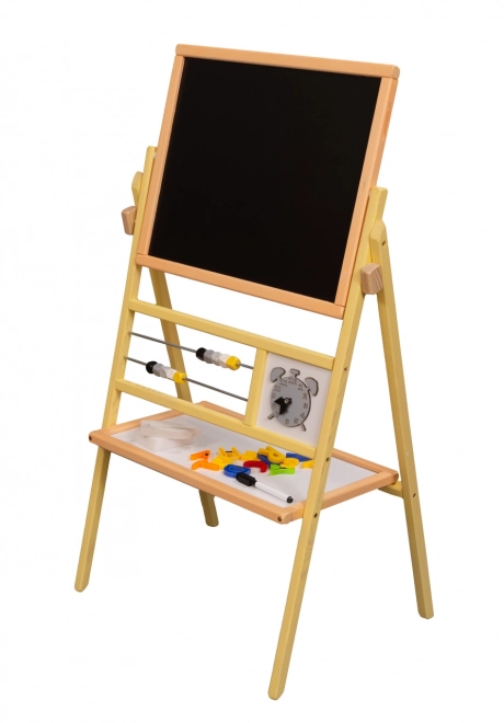 Magnetic Chalkboard Abacus Grey