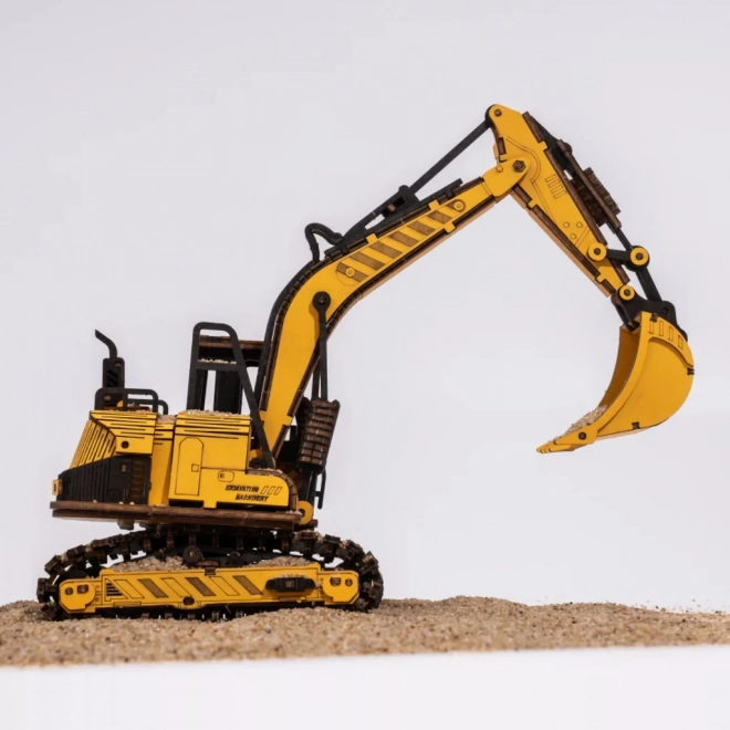 Wooden 3D Puzzle Excavator