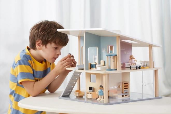 Doppeldecker Puppenhaus aus Holz