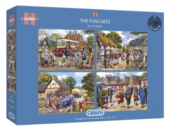 Gibsons Puzzle Evacuation 4x500 Pieces
