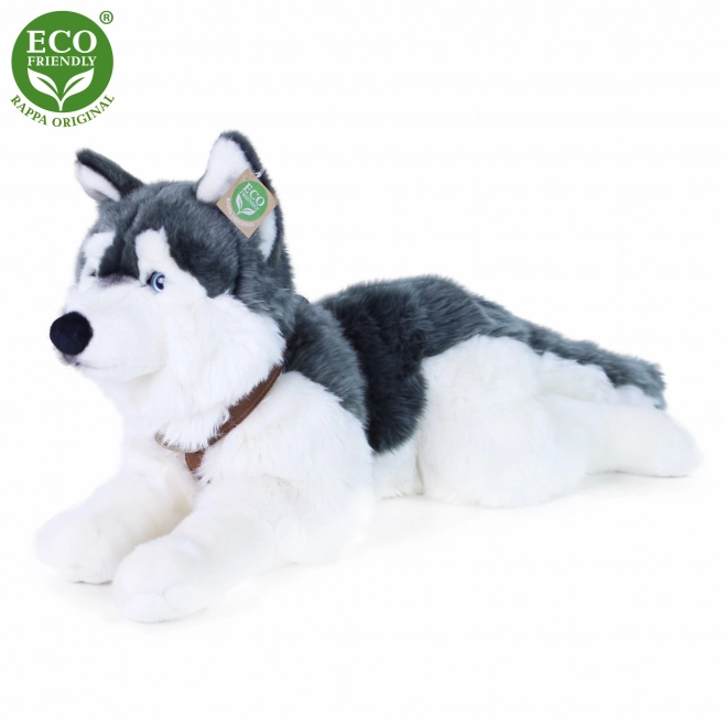 Plush Husky Dog with Harness - Eco-Friendly