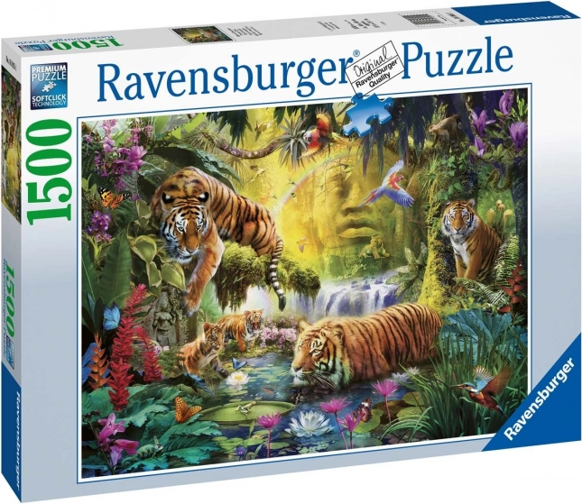 Puzzel 1500 stukjes Rustige tijgers RAVENSBURGER
