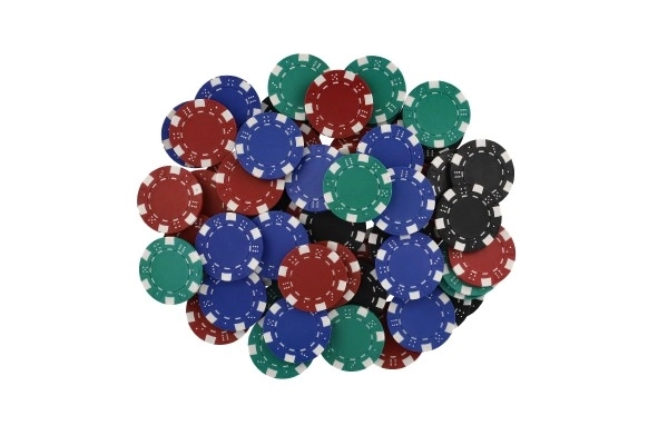 Poker Set with Chips, Cards, and Dice in Portable Case