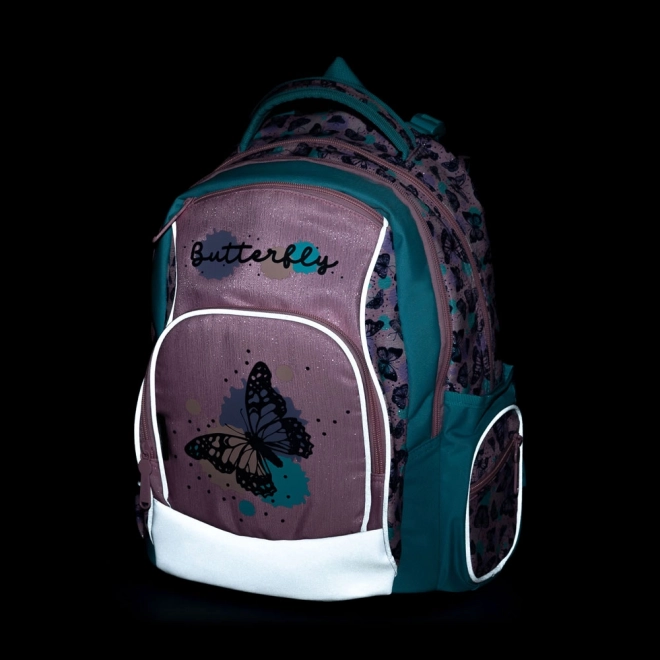 School Backpack OXY GO Butterfly