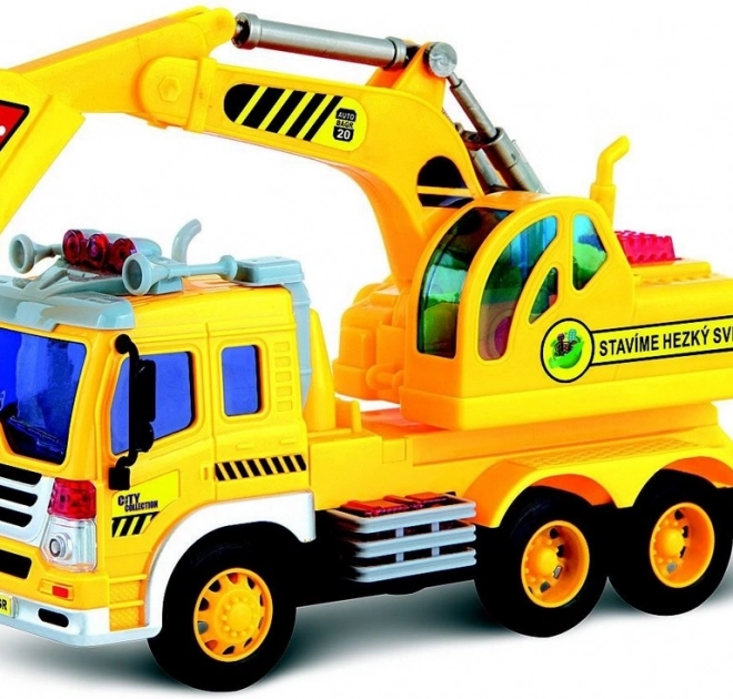 Battery-operated Construction Vehicle City Collection with Sound and Light