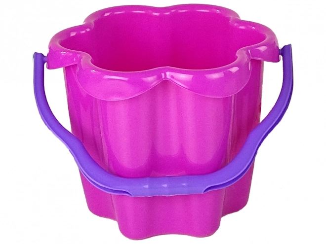 Pink Flower Shaped Sand Bucket – Pink