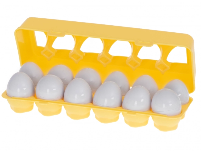 Educational Puzzle Matching Egg Shapes Set of 12