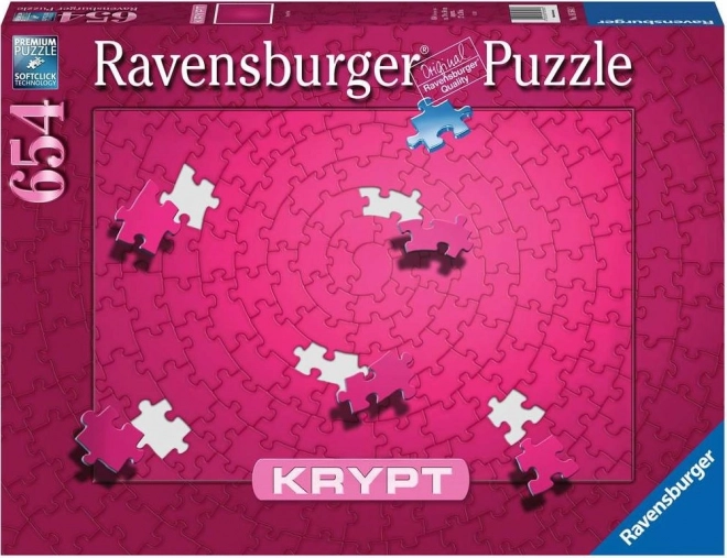 Ravensburger puzzle Krypt rózsaszínű 654 darab