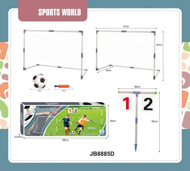 Children's Goal Set with Scoreboard and Accessories