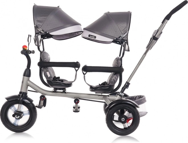 Chipolino Twin Tricycle 2Play Silver Grey