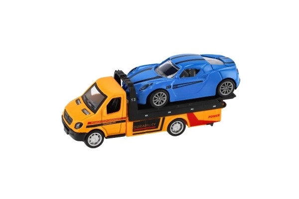 Tow Truck with Pull-Back Car