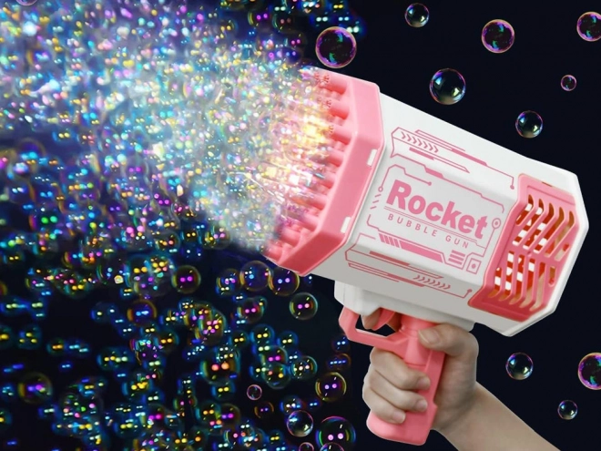 Bubble Gun Light with Soap Solution for Kids