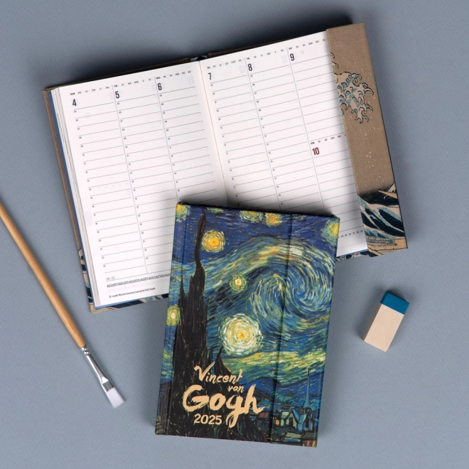 Weekly Magnetic Diary Van Gogh Design 2025