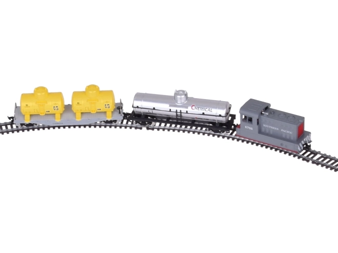 Electric Train Set with Control Unit - Freight Train with Tank Cars