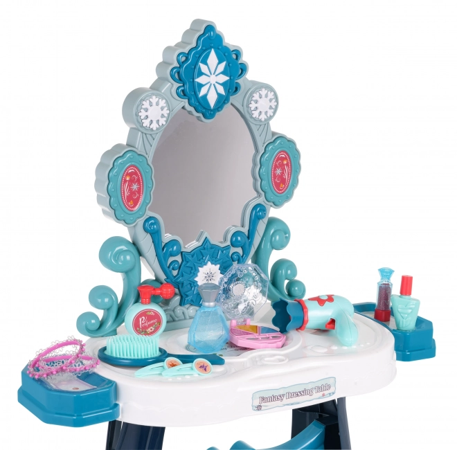 Interactive Princess Vanity for Kids with Shining Stars and Accessories