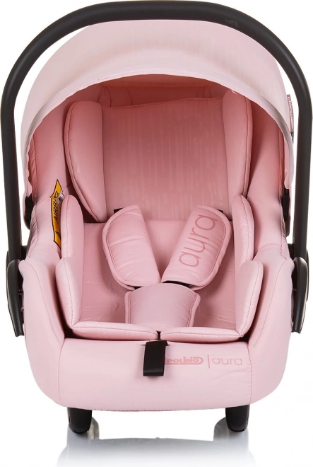 Chipolino Car Seat Aura I-Size 40-85cm Macadamia – Flamingo