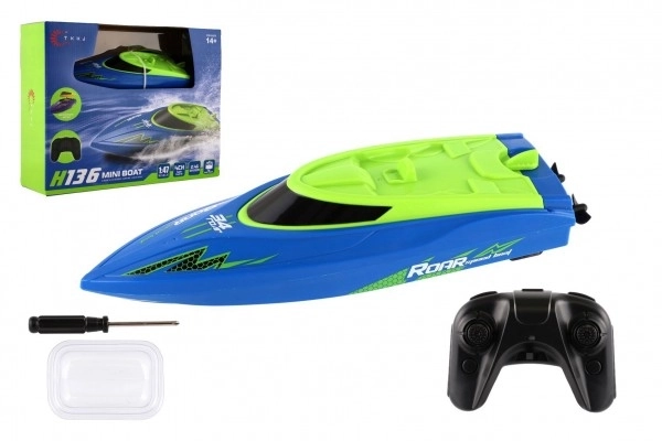 Motorized RC Boat 22cm Blue