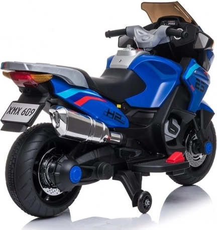 Children's Battery-Powered Motorcycle Blue