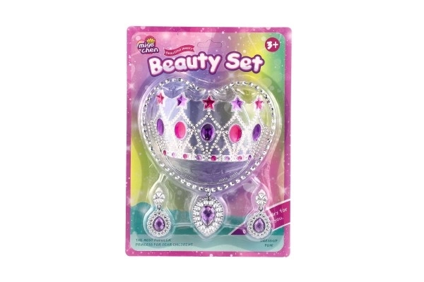 Princess Beauty Set with Crown, Necklace and Earrings