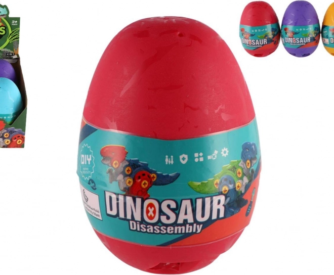 Screw Dinosaur in Egg Plastic 15 cm