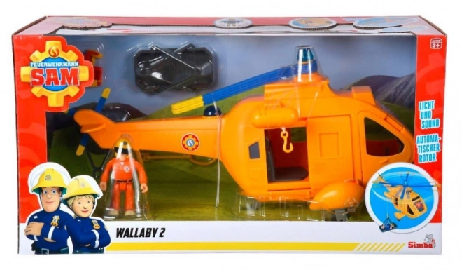 Fireman Sam Helicopter Wallaby II with Figure