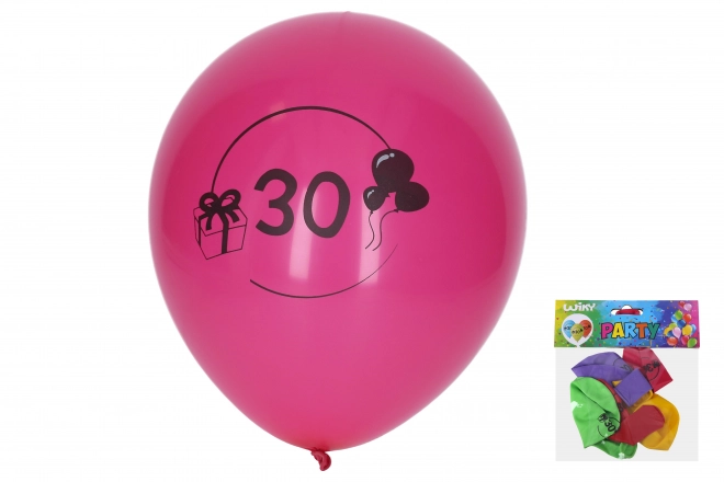 Inflatable Balloons 30cm Set with Number 30