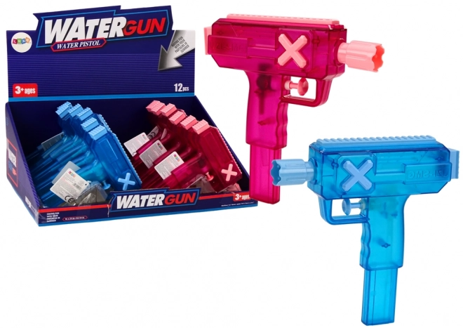 Water Pistol Transparent Blue Pink