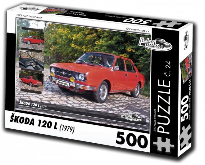 Retro Cars Puzzle Škoda 120 L