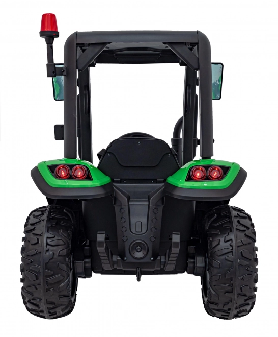 Dětský traktor s přívěsem zelený