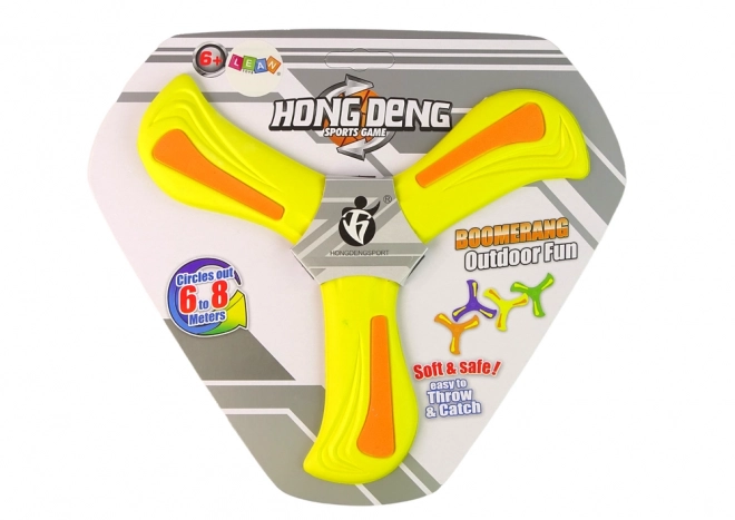 Flying Boomerang Disk for Kids Yellow