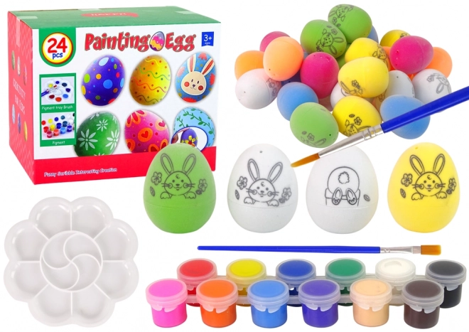 Easter Egg Painting Set with Glitter and Paints