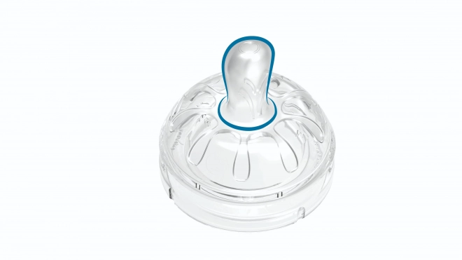 Baby Bottle Nipples 0M+ with Protective Cap