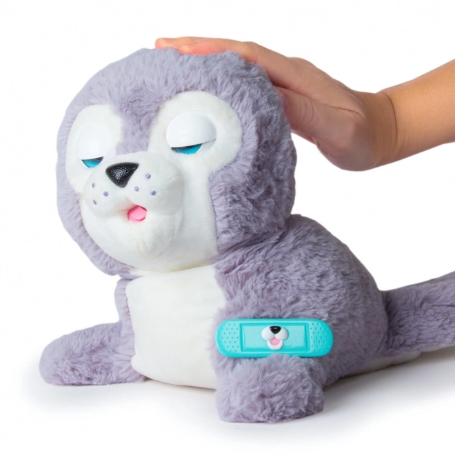 Interactive Plush Seal Silver